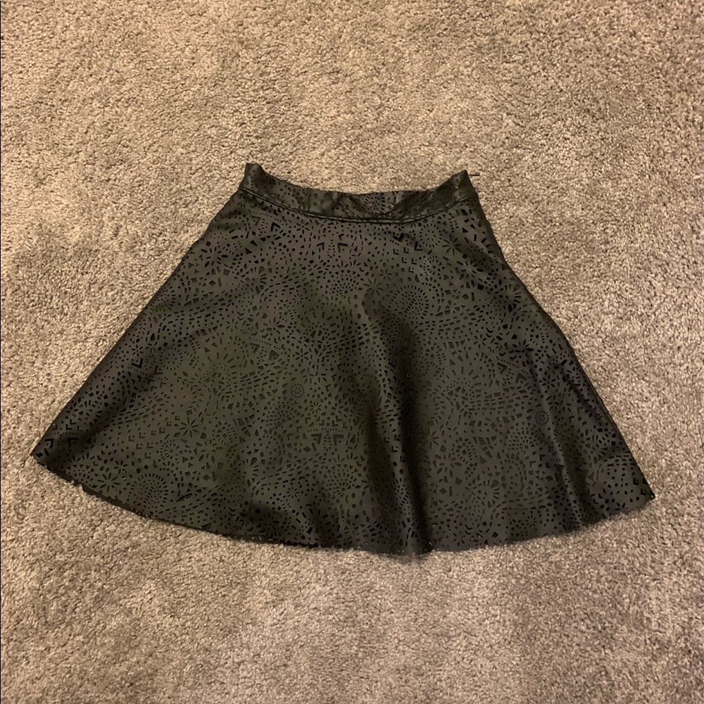 Girls Faux Leather Skirt